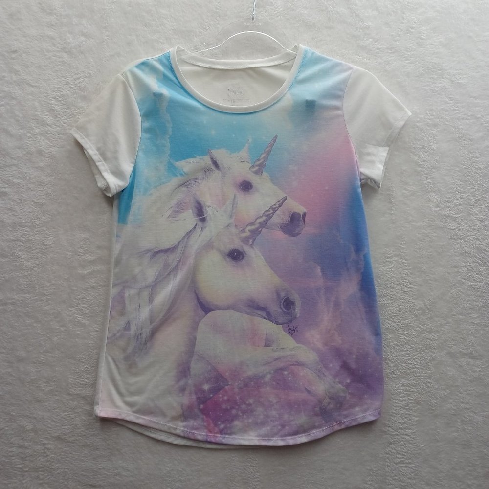 JUSTICE Girls 18 T-shirt Unicorn